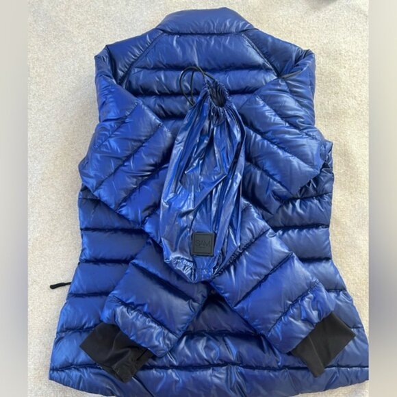 SAM. Women Down Puffer Packable Blue Jacket - Size S - good condition - Picture 2 of 6
